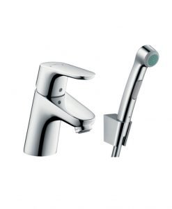 Ръкохватков смесител за мивка HANSGROHE FOCUS с ръчен душ биде и маркуч 160 см 31926000