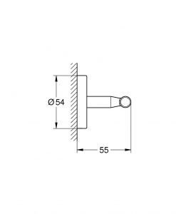Закачалка за хавлия Grohe BauCosmopolitan 40461001