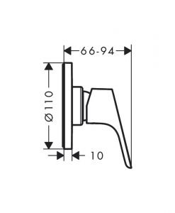 HANSGROHE FOCUS Смесител за душ за вграждане 31961000