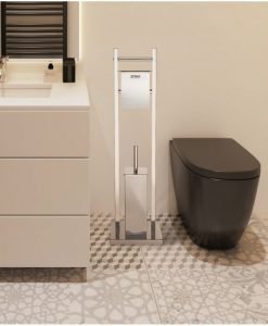 Комплект четка и държач за тоалетна хартия 3811C хром