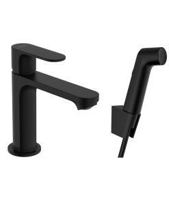 Hansgrohe Комплект смесител с интимен душ REBRIS S 72215670 черен мат