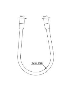 Idealflex шлаух за душ BE175RO