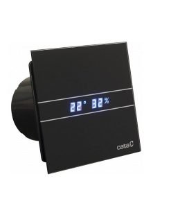 CATA Вентилатор за баня E-100GTHBK HYGRO C00900602 черен цвят