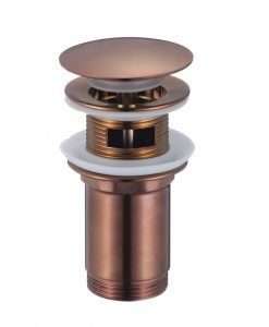 Месингов клик сифон с преливник IC S706 BRUSH ROSE GOLD