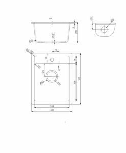Гранитна мивка за кухня ICGS 4050 GRAY