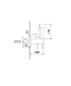 Imex Хигиенен душ Irlanda Black Matt RDM003/NG / 131231