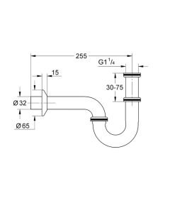 Grohe Тръбен сифон за мивка 28947000