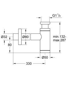 GROHE Бутилков сифон за мивка 28912DL0