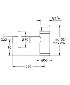 Grohe Сифон за умивалник 28912000 хром