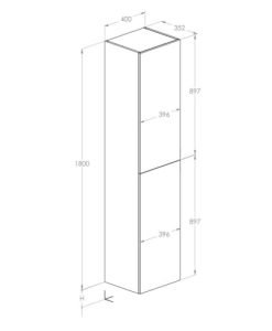 ROCA колона за баня EXTRA AA857956464 light oak