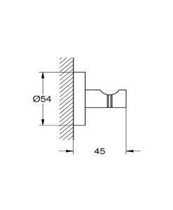 GROHE Essentials Закачалка за хавлия за баня, сатениран финиш 40364DC1