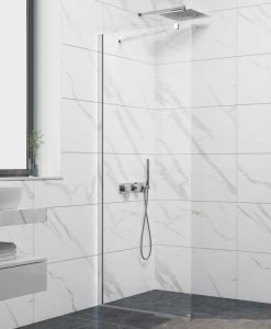 Статичен параван с хром профил CRISTINA 125TR-50C 50*200