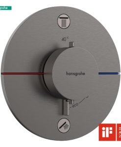 Термостатен смесител за вграждане за вана/душ HANSGROHE SHOWERSELECT COMFORT S 15554340 черен-хром мат