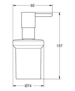 GROHE Essentials Дозатор за течен сапун за баня, сатениран финиш 40394DC1