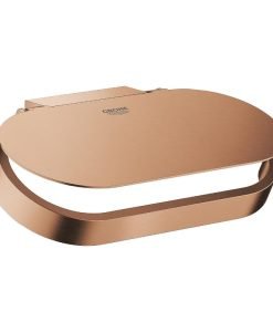 Държач за тоалетна хартия с капак, златист цвят GROHE Selection 41069DL0