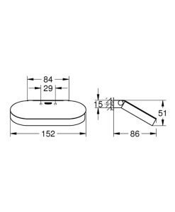 GROHE Selection Държач за тоалетна хартия с капак, златист цвят 41069GN0