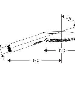 Ръчен душ HANSGROHE RAINDANCE Select E 120 3jet 26520140 матиран бронз