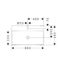 Hansgrohe Умивалник за баня Xelu Q 61020450 80см. бял гланц