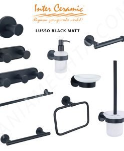 Аксесоари за баня серия LUSSO BLACK MATT
