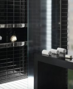 Дизайнерски плочки EL BARCO модел BISELADO NEGRO BRILLO 10*20