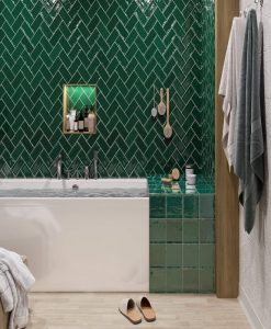Дизайнерски плочки EL BARCO модел GLAMOUR VERDE 7.5×15