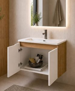 Шкаф за баня ARVIPO серия SHARP WOOD 65 врати