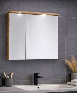 Arvipo Горни шкафове за баня серия Line Wood