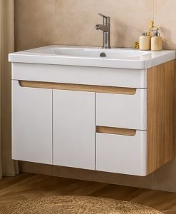 PVC Шкаф за баня ARVIPO WAVE WOOD  80