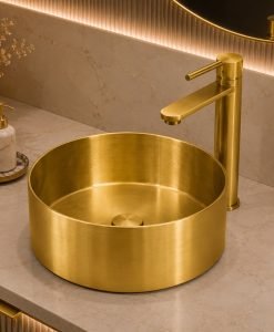 Мивка от неръждаема стомана PURE STEEL 3611BG brushed luxury gold