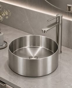 Мивка от неръждаема стомана PURE STEEL 3611BS brushed nickel