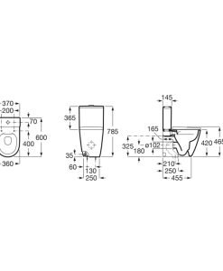Моноблок Roca Compact Ona Rimless A342688080+A341681080+A801E22081